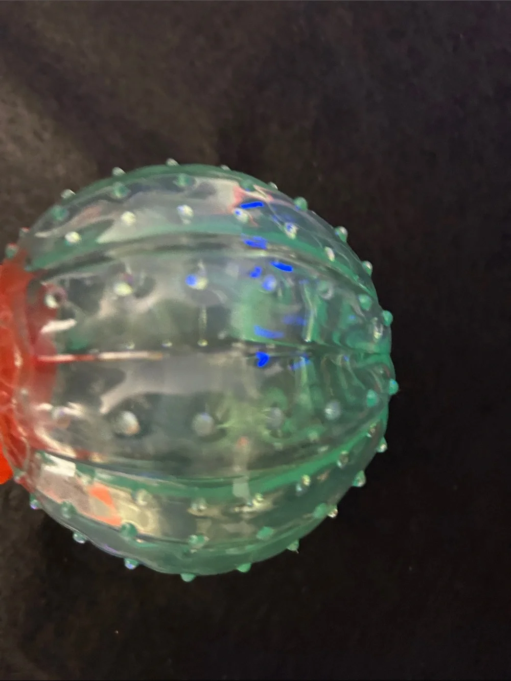 Light Up Skip Ball - Orange & Teal
